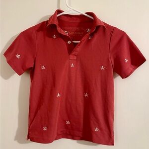 Castaway Kids Pirate Polo Shirt in Salmon Red - Excellent cond.  Sz 6